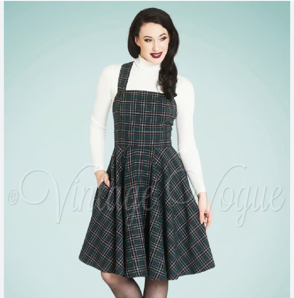 Hell Bunny Tartan Checkered Dress